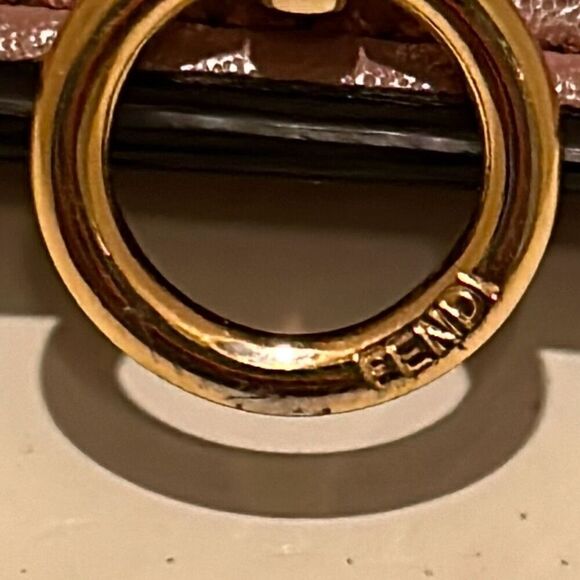 Fendi By The Way Leather Bifold Card Wallet Mauve Pink With Gold Hardware Small - Picture 3 of 15